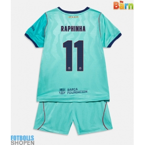 Billiga Barcelona Raphinha Belloli #11 Tredjeställ Barn 2026-27 Kortärmad (+ Korta byxor)